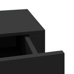vidaXL Étagère à tiroir murale Noir 60x23 5x10 cm MDF