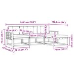 vidaXL Ensemble de canapés d'extérieur 4 pc Blanc et Beige Polyester