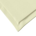 vidaXL Coussins de siège et de dos 4 Pièces Crème 47 x 45 x 2 cm