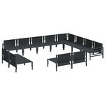 vidaXL Ensemble de canapé de jardin 12 Pièces Anthracite Acier