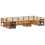 vidaXL Ensemble de canapés d'extérieur 8 pc Naturel