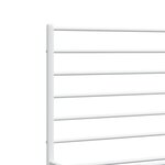 vidaXL Cadre de lit métal avec tête de lit/pied de lit blanc 120x190cm