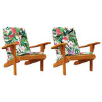 vidaXL Coussins de chaise adirondack lot de 2 multicolore tissu oxford