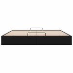 vidaXL Cadre de lit ottoman sans matelas noir 160x200 cm similicuir