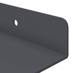 vidaXL Étagère flottante 2 pc Anthracite 60 x 8 5 x 2 5 cm Acier