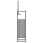 vidaXL Ensemble d'armoires de salle de bain 3 Pièces sonoma gris