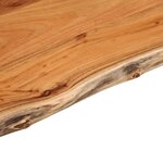 vidaXL Table d'appoint 50x40x2 5cm bois massif acacia bordure assortie