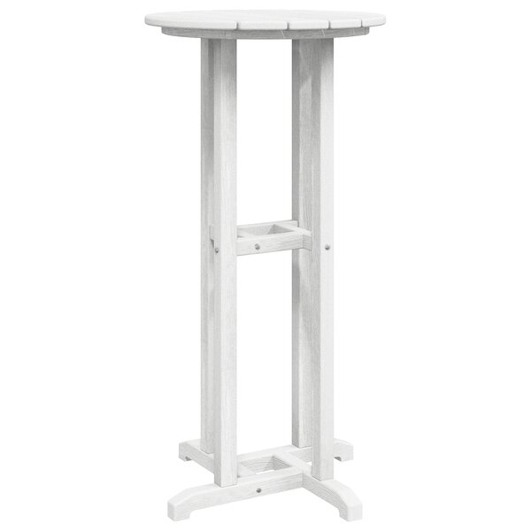 vidaXL Table de Bar Blanche 55x55x107 cm HDPE