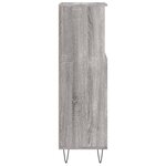 vidaXL Armoire salle de bain sonoma gris 30x30x100 cm