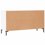 vidaXL Banc à chaussures blanc 102x35x55 cm bois d'ingénierie