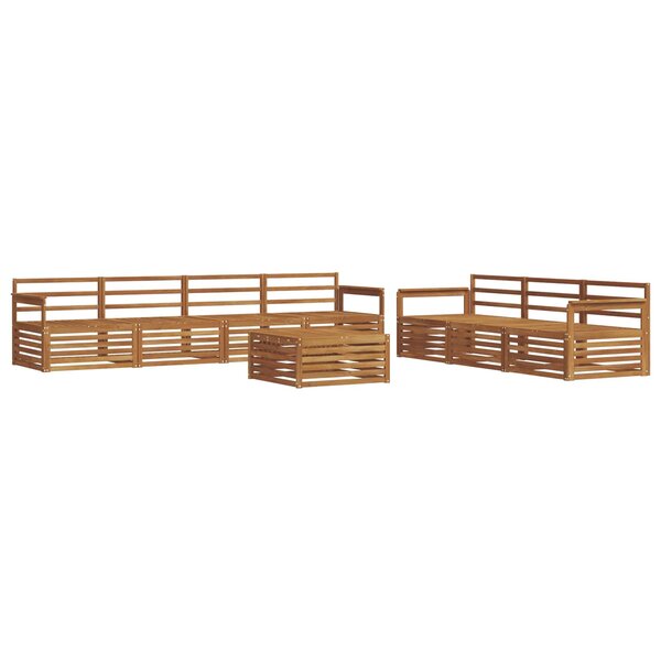 vidaXL Ensemble de canapés d'extérieur 8 pc Naturel