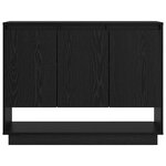 vidaXL Buffet Chêne noir 97 x 29 x 75 cm Bois d'ingénierie