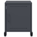 vidaXL Table de chevet anthracite 36x39x43 5 cm acier