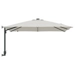vidaXL Parasol de jardin Couleur sable 248.5 x 247.5 x 160 cm tissu
