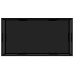 vidaXL Table basse Noir 120x60x35 cm Verre trempé