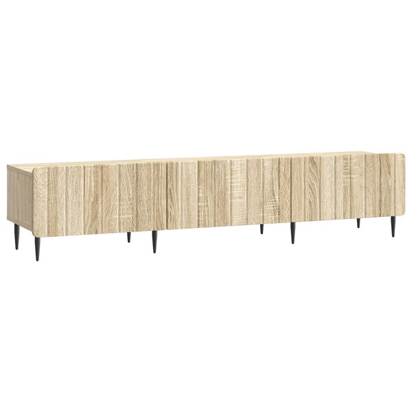 vidaXL Meuble TV Chêne Sonoma 147 x 34 5 x 32 cm Bois d'ingénierie