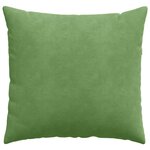 vidaXL Coussins de canapé 2 Pièces Vert clair 50 x 50 cm