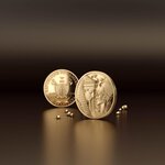 Monnaie AMENHOTEP AND NEFERTITI 1/10 Oz Or 100$ Liberia 2025 (PRÉCOMMANDE)