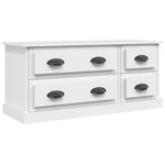 vidaXL Meuble TV blanc 100x35 5x45 cm bois d'ingénierie