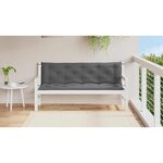 vidaXL Coussin de banc de jardin anthracite tissu oxford