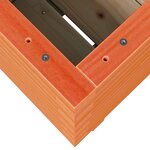 vidaXL Jardinière cire marron 40x40x49 5 cm bois de pin massif