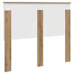 vidaXL Tête de lit Chêne artisanal 135 cm Bois d'ingénierie