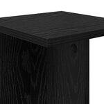 vidaXL Support de Plante 2 pièces Chêne noir 25 x 25 5 x 60 5 cm