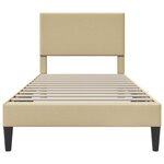vidaXL Cadre de lit avec tête de lit Gris Vert Clair 90 x 200 cm