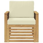 vidaXL Ensemble de canapés d'extérieur Polyester Blanc