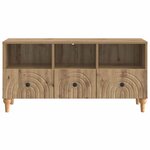vidaXL Meuble TV 102 x 34 5 x 50 cm Chêne Artisanal Bois d’ingénierie