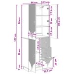 vidaXL Ensemble de Meubles 2 Pièces Chêne Sonoma Bois d'ingénierie