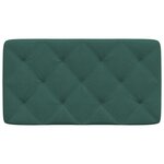 vidaXL Coussin de tête de lit vert foncé 90 cm velours