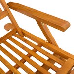 vidaXL Chaise longue inclinable et pliable 2 Pièces 55 x 146 x 91 cm
