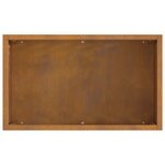 Fire Pit Rectangulaire 50x30x40 cm en Acier Weathering