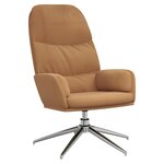 vidaXL Chaise de relaxation Taupe Similicuir daim