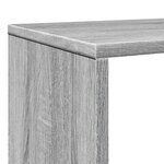 vidaXL Bibliothèque sonoma gris 132x29x141 5 cm bois d'ingénierie