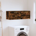vidaXL Armoire murale Chêne fumé 100x36 5x35 cm Bois d'ingénierie