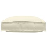 vidaXL Coussins de palette pour siège 2 Pièces Crème 40x40x8 cm Tissu Oxford