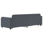 vidaXL Lit de jour avec gigogne sans matelas gris foncé 80x200 cm