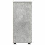 vidaXL Cabinet de salle de bain avec porte Gris béton 60 x 35 x 80 cm