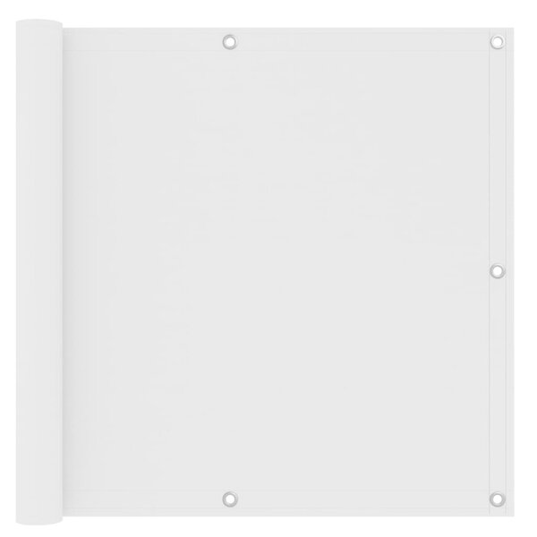 vidaXL Écran de balcon Blanc 90x500 cm Tissu Oxford