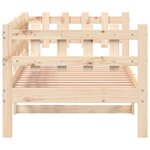 vidaXL Lit de jour sans matelas 90x190 cm bois de pin massif
