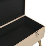 Banc banquette avec compartiment de rangement 80 cm beige velours 02_0010726