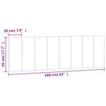 vidaXL Coussin de tête de lit rose 160 cm velours