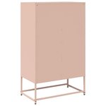 vidaXL Buffet haut rose 68x39x111 5 cm acier