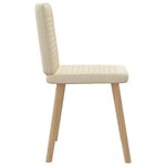 vidaXL Chaises à manger lot de 4 crème tissu