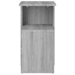 vidaXL Table d'appoint Sonoma gris 36x30x56 cm Bois d'ingénierie