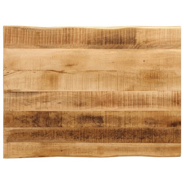 vidaXL Dessus de table bord vivant 80x60x2 5 cm bois de manguier brut