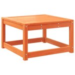 vidaXL Repose-pied de jardin avec coussins bois massif de pin