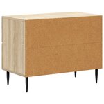 vidaXL Cabinet de chevet avec tiroir Chêne Sonoma 62 x 34 5 x 47 5 cm